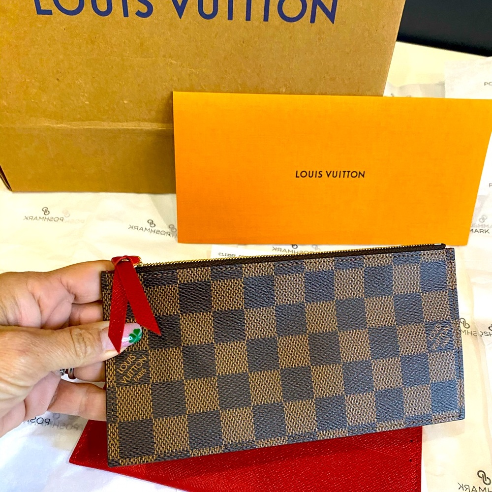 LV Felicie Cardholder and Damier insert wallets